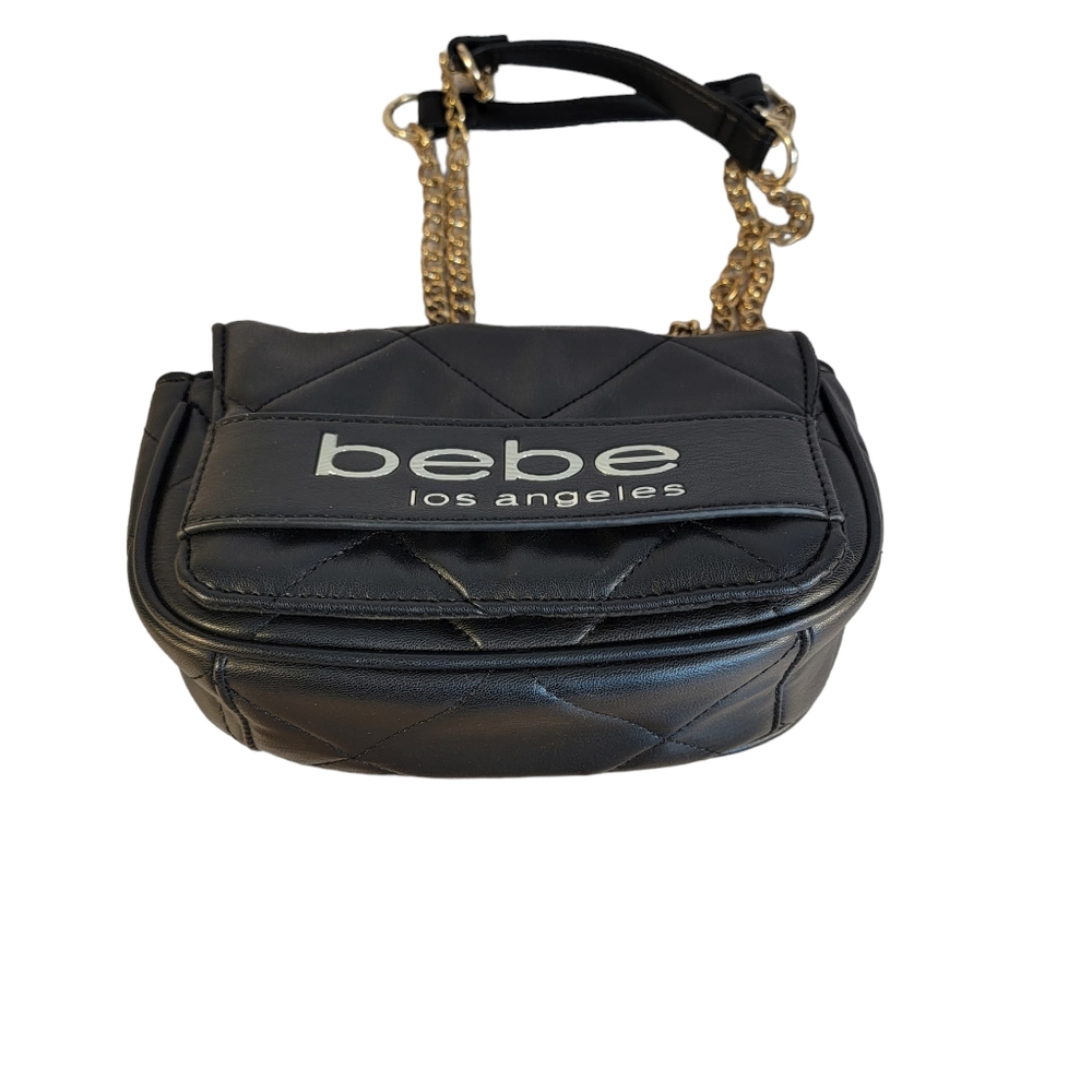 Bebe Los Angeles Vivian Small Shoulder Clutch Leather Bag Purse - Picture 4 of 11